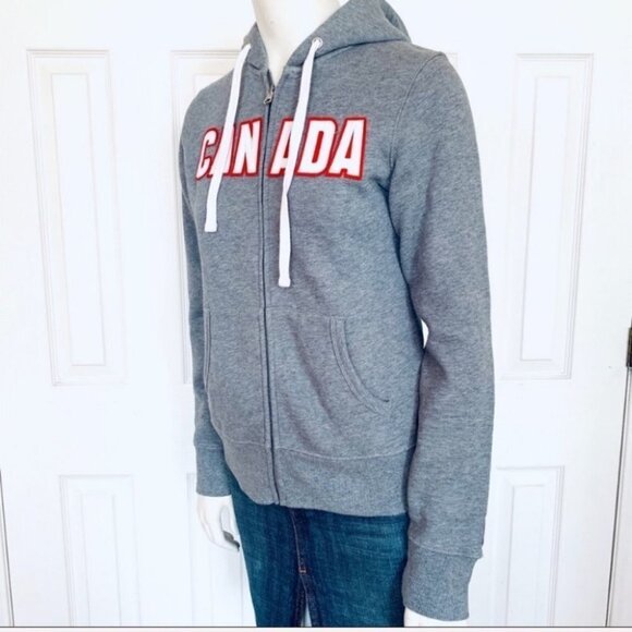 HUDSONS BAY OFFICIAL OLYMPICS HOODIE JACKET CANADA TOP WOMEN SIZE XS - Picture 5 of 10